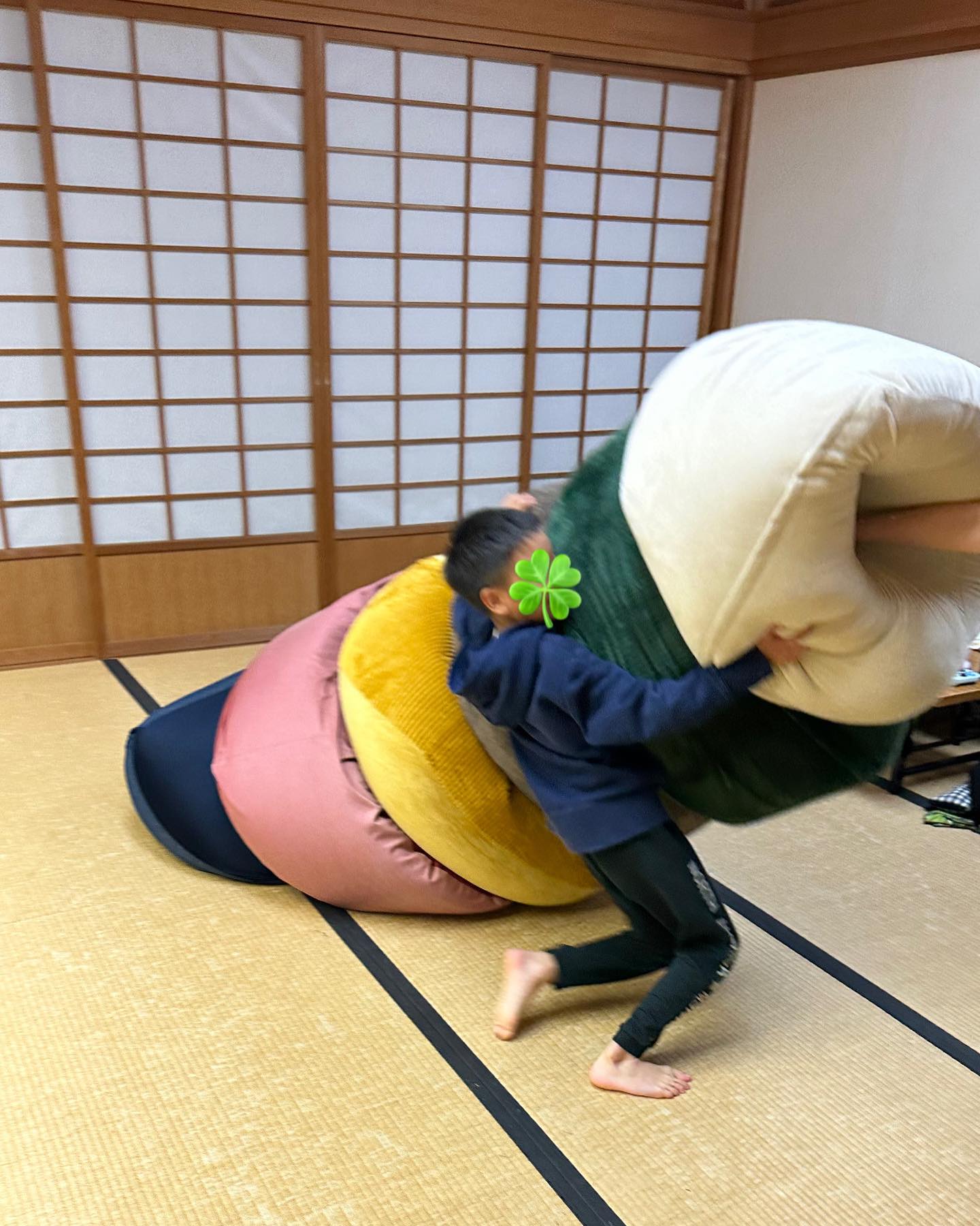 いろいろなビーズクッション  ビーズクッションが遊び道具になるなんて さすがにそんなことは、、、  ／ 😎あります！！！（ﾄﾞﾔｧ） ＼  ／ 😳　!!????!??? ＼  そのさん 「ビーズクッションだるま」  ビーズクッションを...