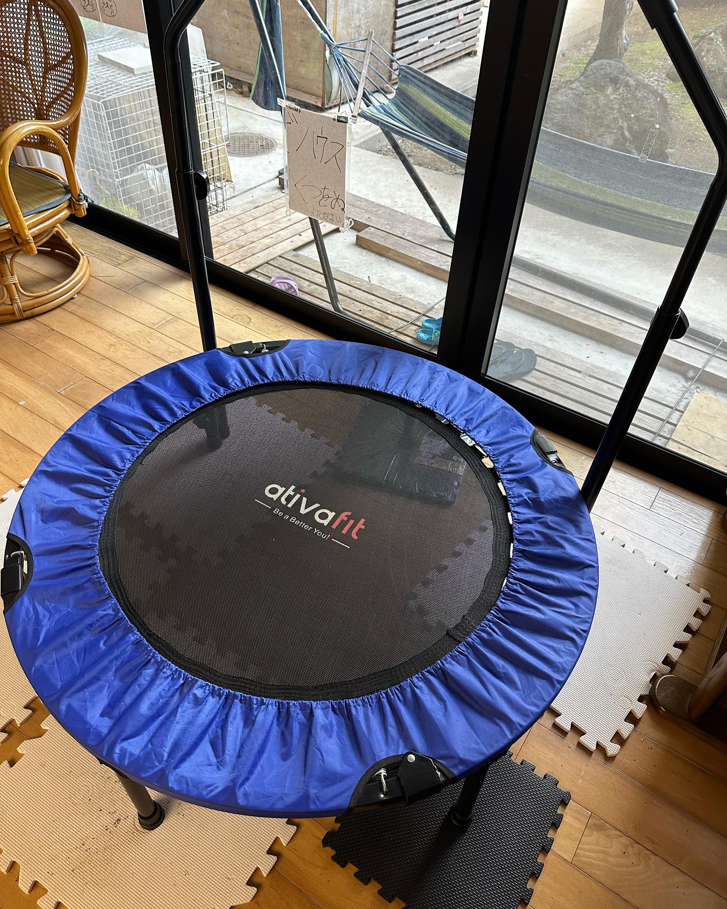 【トランポリンをいただきました✨】 子どもたちのためにと、トランポリンをいただきました! みんなの教室に置いてあったトランポリンは ゴムがビヨンビヨンになってしまっていたので 新しいトランポリンが設置され、 早速ポヨンポヨン楽しんで... ギャラリー画像 1